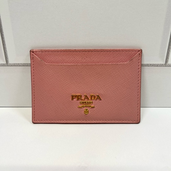 Prada Milano Cardholder Card Case Wallet Pink - Picture 1 of 9